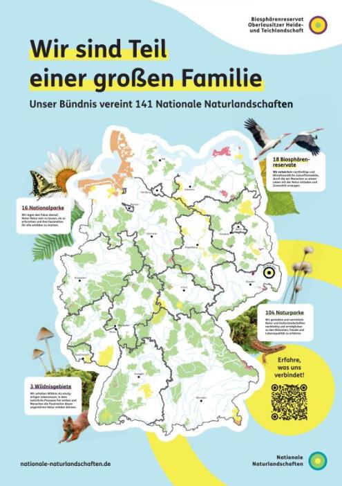 Plakat "Wir sind Teil einer großen Familie"