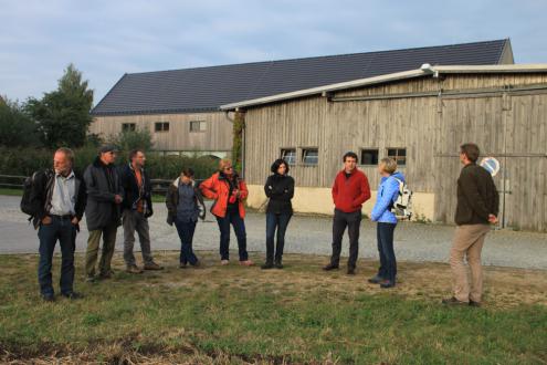 Kollegen aus Niederschlesien und dem Lebuser Land aus Polen am 19. September 2016 beim Erfahrungsaustausch mit dem SMUL, dem LfULG und der Biosphärenreservatsverwaltung am Haus der Tausend Teiche in Wartha. Foto: Jörg Richter, SMUL